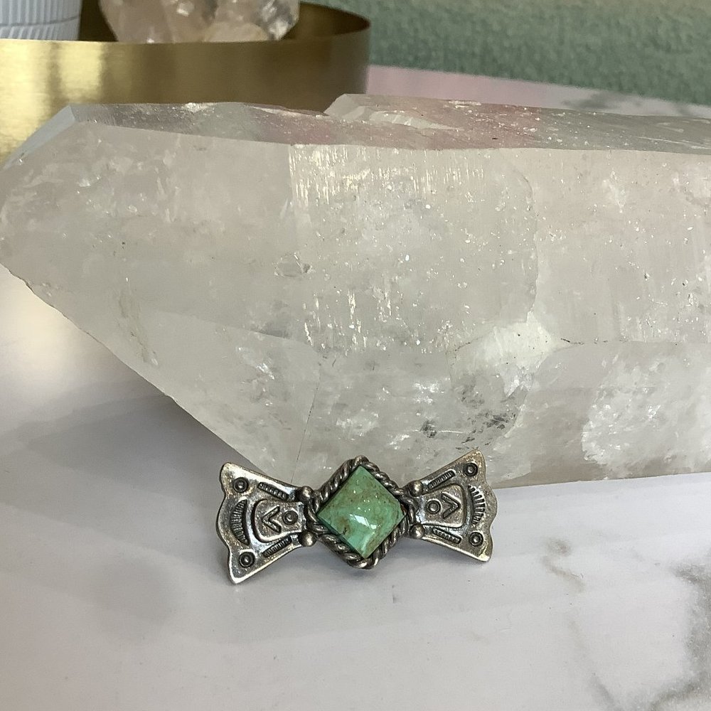 Vintage Carlisle Native Turquoise Pin
